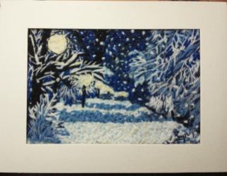 Snowy Night Tapestry